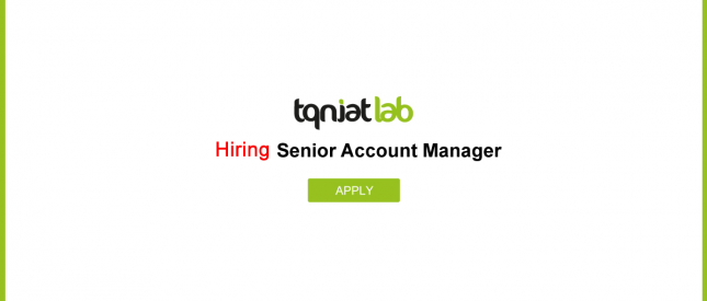 Tqniat Lab Hiring Senior Account Mananger (web-design-sales-job)